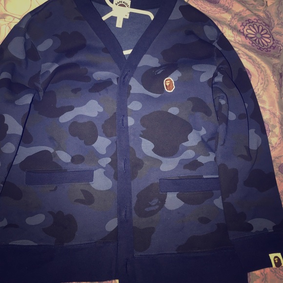 bape cardigan